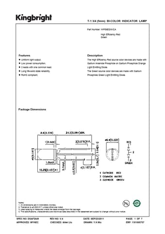 Datasheet Preview Page 1