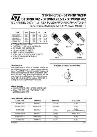  Datasheet Preview Page 1