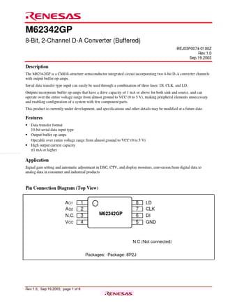  Datasheet Preview Page 1