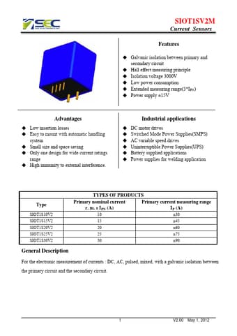  Datasheet Preview Page 1