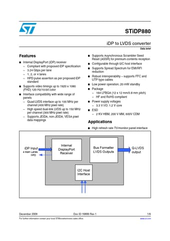  Datasheet Preview Page 1