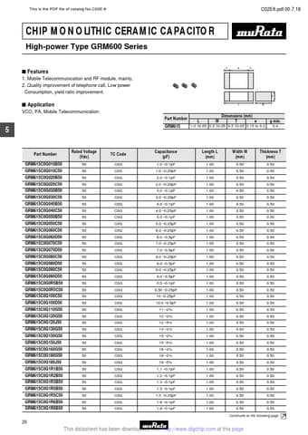  Datasheet Preview Page 1