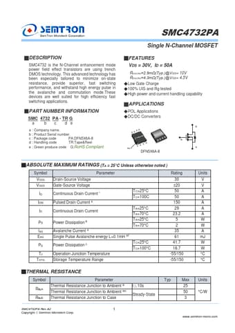  Datasheet Preview Page 1