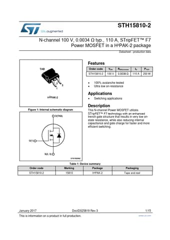  Datasheet Preview Page 1
