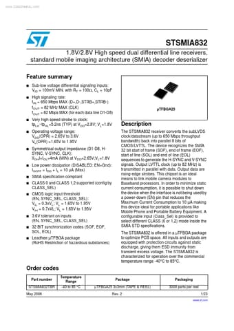  Datasheet Preview Page 1