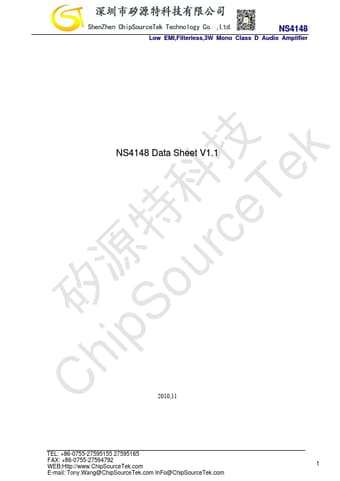  Datasheet Preview Page 1