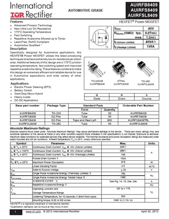  Datasheet Preview Page 1