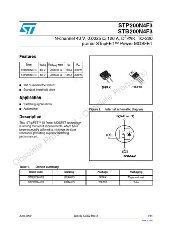  Datasheet Preview Page 1