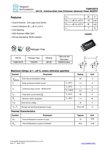  Datasheet Preview Page 1