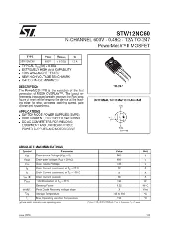  Datasheet Preview Page 1