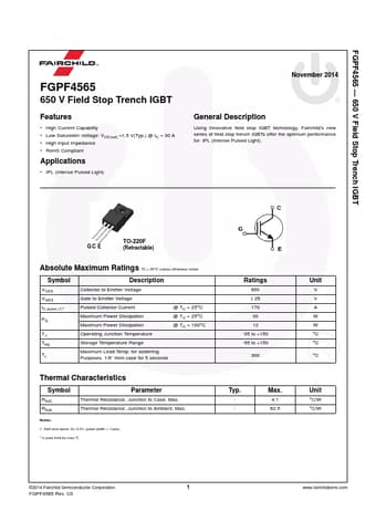  Datasheet Preview Page 1