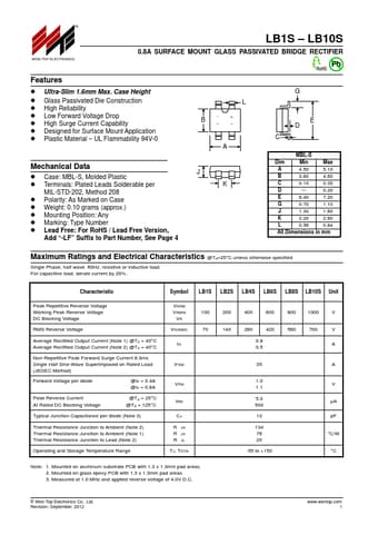  Datasheet Preview Page 1