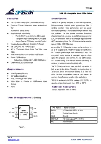 Datasheet Preview Page 1