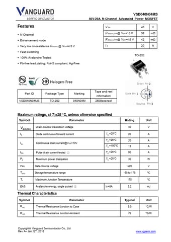  Datasheet Preview Page 1