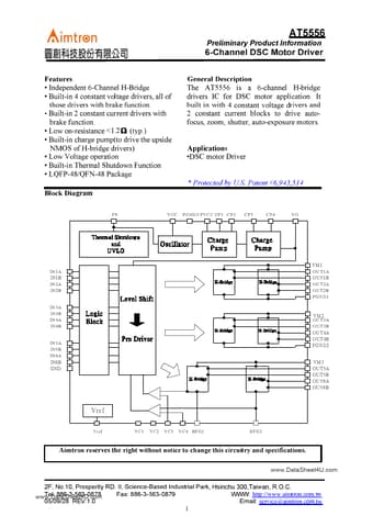 Datasheet Preview Page 1