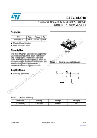  Datasheet Preview Page 1