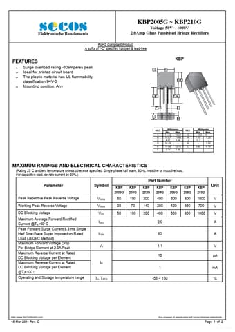  Datasheet Preview Page 1