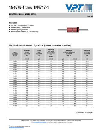  Datasheet Preview Page 1