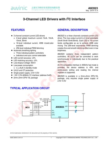  Datasheet Preview Page 1