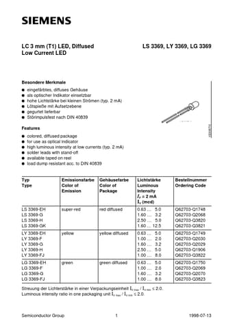  Datasheet Preview Page 1