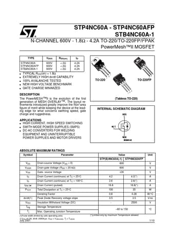  Datasheet Preview Page 1