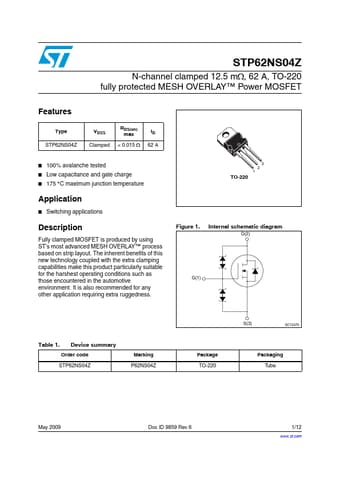  Datasheet Preview Page 1