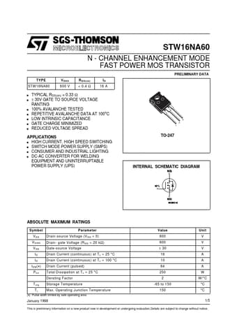 Datasheet Preview Page 1