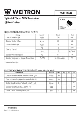  Datasheet Preview Page 1