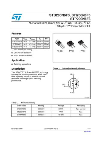  Datasheet Preview Page 1