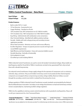  Datasheet Preview Page 1