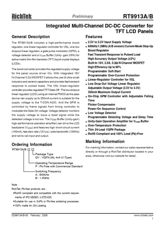  Datasheet Preview Page 1