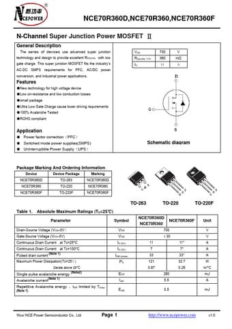  Datasheet Preview Page 1
