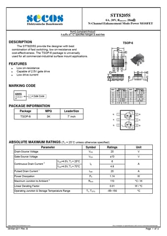  Datasheet Preview Page 1