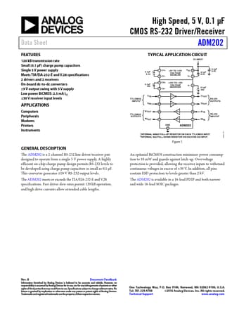  Datasheet Preview Page 1