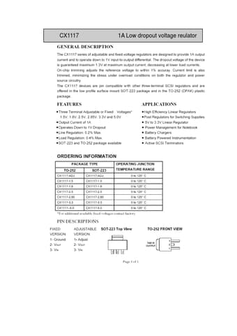  Datasheet Preview Page 1