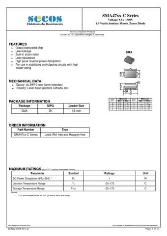  Datasheet Preview Page 1