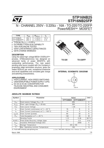  Datasheet Preview Page 1
