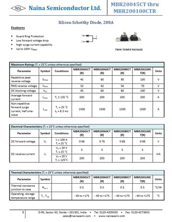  Datasheet Preview Page 1