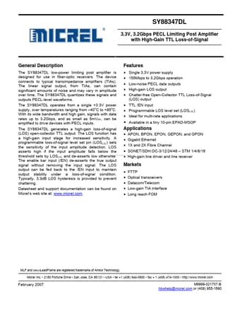  Datasheet Preview Page 1