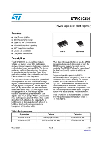  Datasheet Preview Page 1
