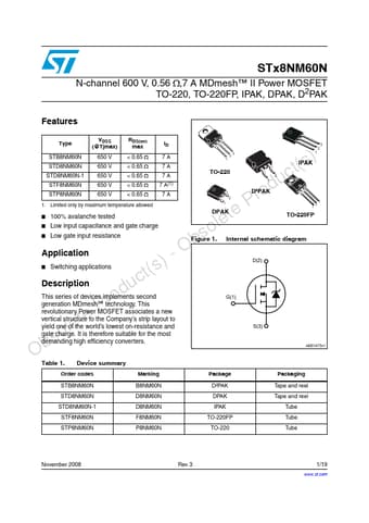  Datasheet Preview Page 1