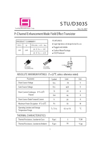 Datasheet Preview Page 1