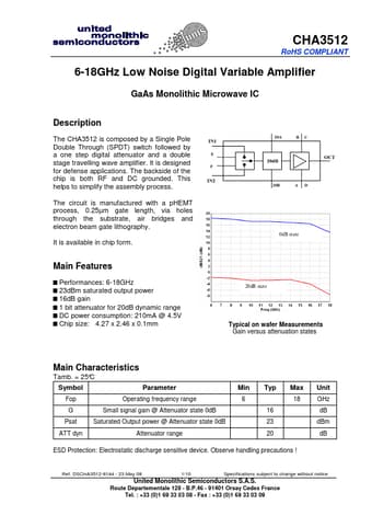  Datasheet Preview Page 1