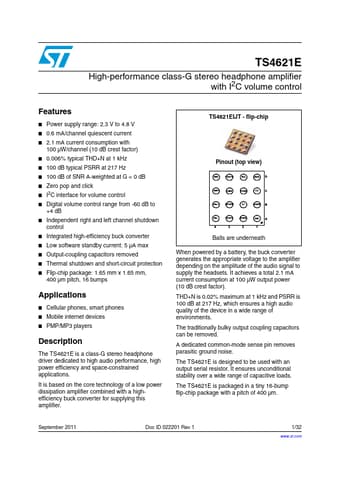  Datasheet Preview Page 1