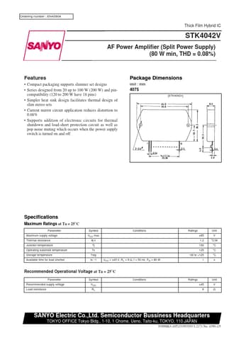  Datasheet Preview Page 1