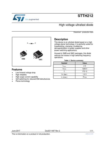  Datasheet Preview Page 1