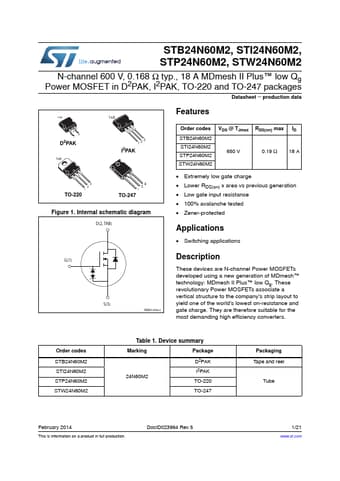  Datasheet Preview Page 1
