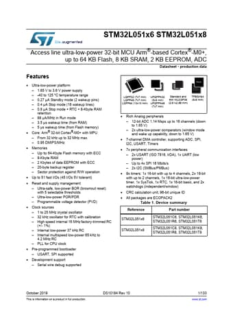  Datasheet Preview Page 1