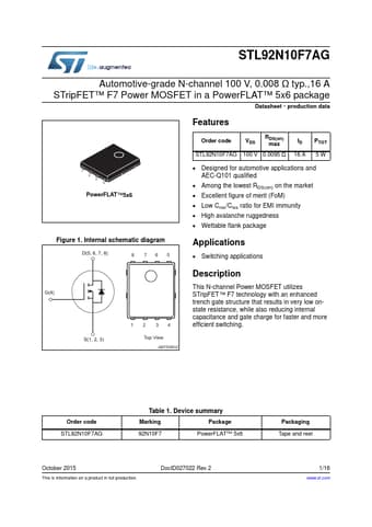  Datasheet Preview Page 1