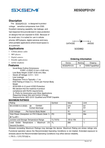  Datasheet Preview Page 1